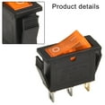 thumbnail image 4 of BTOER 1 Piece Rocker Switch 3 Pin Snap-in On/Off Mini Rocker Switch Push Button Switch For Battery Cars Motorcycles, 4 of 9