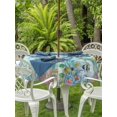 thumbnail image 3 of Outdoor Tablecloth with Umbrella Hole for Patio/Picnic/Party/Camping, Ocean Animals Waterproof Table Cloth Round Cover Washable, Coastal Octopus Jellyfish Seaweed Coral Green (Dia 60"), 3 of 8