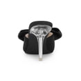 thumbnail image 2 of BLISSFUL STEP Women's Bow Pointed Toe Clear Stiletto Heel Slides Mules Black 10, 2 of 8