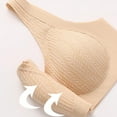 thumbnail image 4 of Seamless Viscose Front Closure Bra for Light Comfortable Wireless Support Everyday Wear T Shirt Bra with Removable Pads and Non Design, 4 of 6