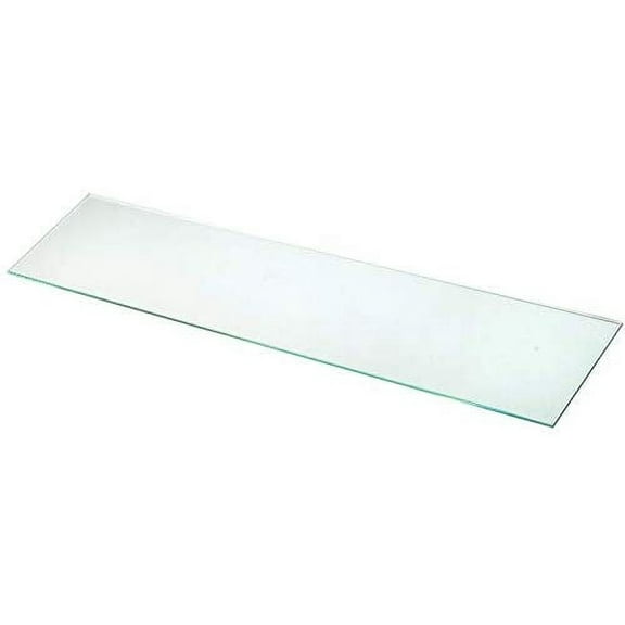 3.09" x 18.44" Replacement Medicine Cabinet Tempered Clear Shelf (2 Pcs)