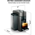 thumbnail image 2 of Nespresso Vertuo Coffee and Espresso Machine by De'Longhi, 54 ounces, Titan, Grey, 2 of 12
