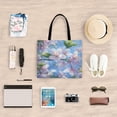 thumbnail image 6 of Canvas Tote Bag for Women Girls Design Print Cherry Blossoms Blue Sky Tote, 6 of 8
