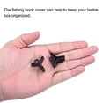 thumbnail image 5 of Uxcell Plastic Fishing Hook Bonnets Treble Hook Covers Fit for 1,2,3, Black 50 Pack, 5 of 6