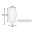 thumbnail image 2 of 2X Antenna Spring Mount Flag Light Spring 1/2 Inch Spring Mount CB Antenna Spring Base for Trucks Car RZR UTV Can Am ATV,2 x Antenna Spring Mount 2set x Mounting accessories,Silver, 2 of 5