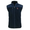 thumbnail image 2 of Men's Cutter & Buck  Navy Ole Miss Rebels Big & Tall Cascade Eco Sherpa Fleece Full-Zip Vest, 2 of 3