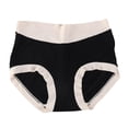 thumbnail image 2 of opolski Women Underpants Seamless Color Matching Soft Breathable Mid Waist Moisture-wicking Elastic Anti-septic Butt-lifted Lady Briefs Panties, 2 of 8