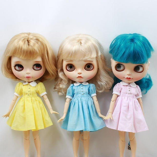 Lovely Doll Dress Ropa para Munecas Blythe Pulgadas Munecas Takara Munecas Accesorio de Ropa de Disfraz para Ninas Que Visten a Sus Mu azul Baoblaze Vestido de muneca Walmart en linea
