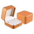 thumbnail image 3 of Unique Bargains 1Pc Earrings Box Jewelry Display Stand Earrings Organizer Case Plastic Gift Box for Wedding Orange, 3 of 7
