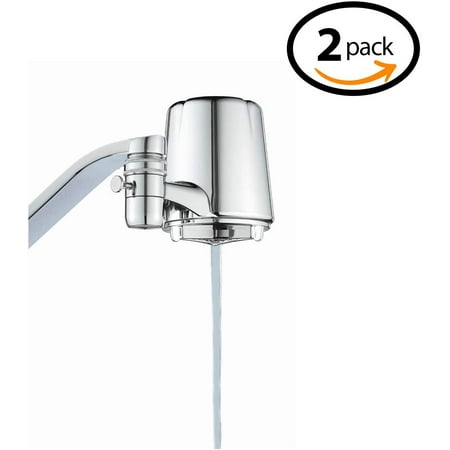 

Culligan FM-25 Faucet Mount Filter with Advanced Water Filtration Chrome Finish - 2 Pack