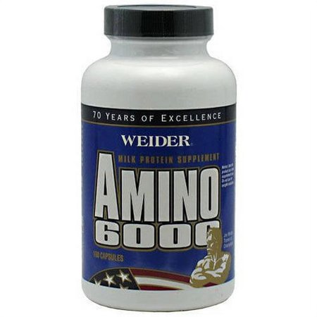 Weider Amino 6000 Capsules, 100 Ct