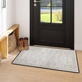 thumbnail image 5 of Boho Kitchen Mat 31"x20", Washable Non Slip Soft Plush Low Profile Kitchen Rug, Geometric Neutral Textured Sink Mat for Laundry Room, Bedroom & Office, 5 of 6
