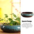 thumbnail image 3 of pitrice Flower Pot Ceramic Pots Hydroponic Planter Succulent Containers Retro Style Glazed Shadow Large Diameter for Home Supplies Blue, 3 of 9