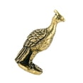 thumbnail image 2 of Figura de latón con forma de pavo real, estatua decorativa para el hogar, escultura en miniatura con forma de pavo real., 2 of 8