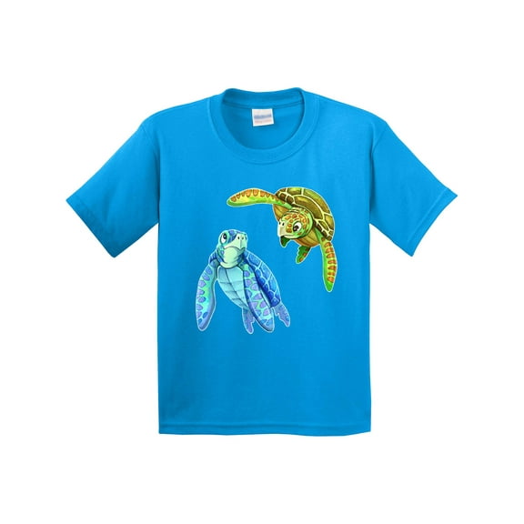 Inktastic Sea Turtles Swimming Together Youth T-Shirt