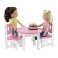 thumbnail image 4 of Mesa de cocina Emily Rose de Doll Furniture para muñecas, 14,5 pulgadas, con 2 sillas, 4 of 9
