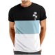 thumbnail image 1 of Mens Casual Pantalones Cortos Cuello Redondo Patchwork Impresión Suéter Blusa de Fitness, Camisetas para Hombre, 1 of 4