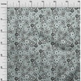 thumbnail image 3 of oneOone Viscose Chiffon Grayish Blue Fabric Asian Block Floral Diy Clothing Quilting Fabric Print Fabric By Yard 42 Inch Wide, 3 of 4