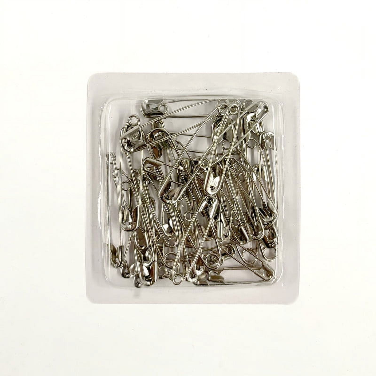 (8 pack) Hello Hobby Silver Safety Pins 50 Count with 5 Assorted Sizes, Nickel-Plated Steel