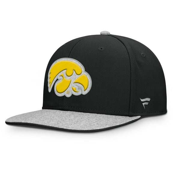 Men's Fanatics Black Iowa Hawkeyes Loden Snapback Hat