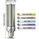 thumbnail image 3 of E27 LED Corn Light, 25W 3000LM, Bright White, Equivalent to 250W, 3 of 5