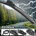 thumbnail image 2 of Feildoo Windshield Wiper Blades fit for Mercedes-Benz E250 2015 24" + 24" Car Front Window Beam Bracketless Wiper Blade (SET of 2), NO0753N, 2 of 9
