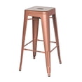 thumbnail image 3 of Chintaly Imports Galanized Steel Set Of 4 Bar Stool 8015-BS-ROSE-GLD, 3 of 3