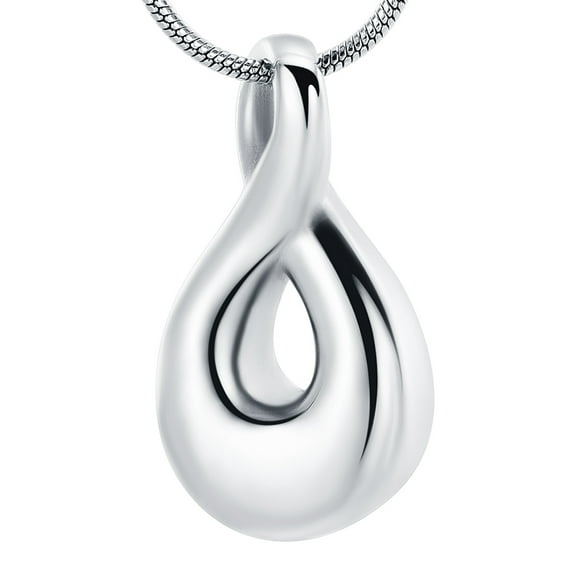 Cremation Urn Necklace for Ashes Stainless Steel Memorial Ash Pendant Keepsake Jewelry for Mom/Dad/Sister/Brother/Grandparents