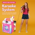 thumbnail image 2 of Máquina de karaoke portátil para adultos y niños - Altavoz incorporado, Bluetooth, luces LED, micrófono con cable - Con efectos de cambio de voz, 2 of 5
