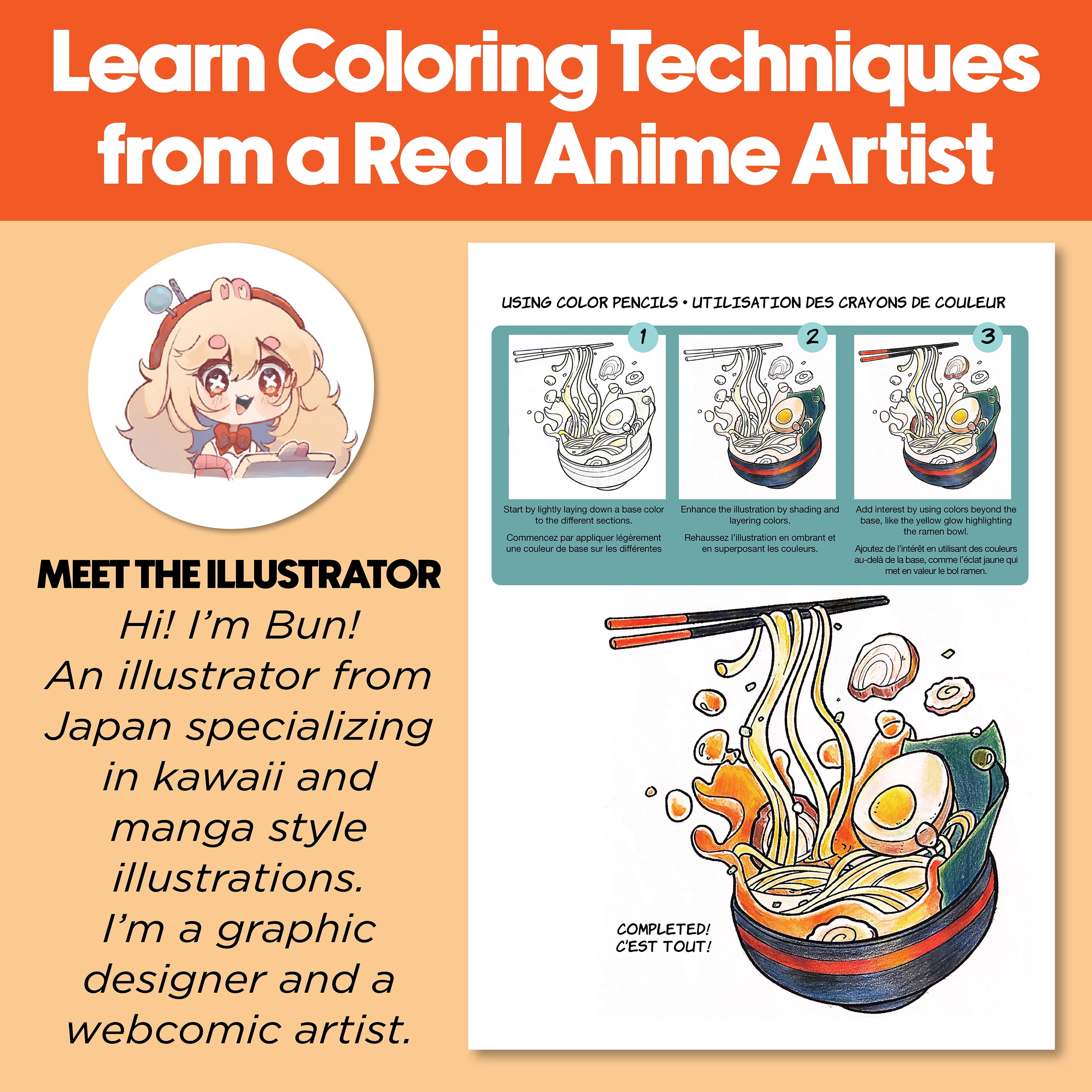 Faber-Castell Anime Drawing Kit - Japanese Adventures Edition Easter Basket Filler | Step-by-Step Instruction Book & Supplies