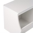 thumbnail image 3 of Wright Home Casier de Rangement Empilable en Bois 3 Bacs Finition Blanche, 3 of 4