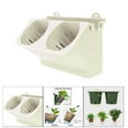 thumbnail image 3 of Caja Vertical con de jardín para jardinería exterior e interior perfecta para cultivar flores de hierbas y verduras invernadero - Beige CUTICAT Jardinera de pared, 3 of 7