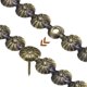 thumbnail image 4 of Uxcell 2Pack 1Meter Flower Upholstery Tacks Strips Trim Sofa Decorative Nails, Bronze, 4 of 5