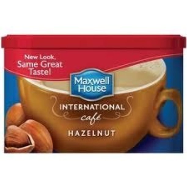 Maxwell House International Cafe Hazelnut Flavored Instant Coffee 9 Oz
