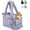 Purple, variant on Duuclume Lightweight Pet Tote Bag Carrier, Mesh Top Puppies Purse for Cat and Small Dog Max 15 lbs Purple