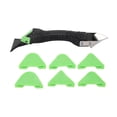 thumbnail image 1 of Silicone Caulking Tools 3 in 1 Glass Glue Angle Scraper Stainless Steelhead Caulk Remover Sealant Scraper, 1 of 4