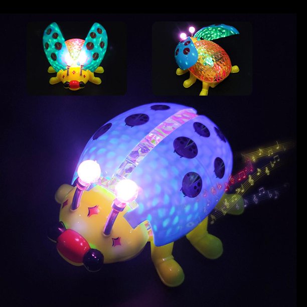 Divertidos Juguetes De Insectos Con Correa Eléctrica Para Música, Juguetes De Truco De Luz Luminosa, Juguetes Educativos Para Edades Tempranas Para Niños, Regalo Sweethay FN007651-03
