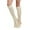 Beige, variant on MIASHUI Women's Over The Knee Socks Tie-Up Design Knit Boot Socks for Casual Wear and Winter Outfits Pink