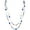Diva-Blue, variant on Long Necklaces for Women Trendy, Boho Layered Crystal Beaded Collar Necklaces for Women, Fashion Statement Necklaces Jewelry(NK-10084-Brown)