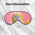 thumbnail image 5 of Xecao A Funny Cat for Soft Fluffy Sleeping Blindfold, Nap eye cover tailored for the utmost comfort for girls, women, kids, and adults., 5 of 7