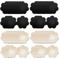 thumbnail image 2 of 40 Pairs Nipple Covers For Women Disposable Invisible & Natural Satin Nipple Stickers Petals Breast Pasties, 2 of 13
