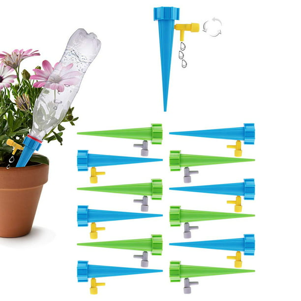 Plant Self-Watering Spikes System w/ Slow Release Control - 12 Pack ...