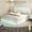 Off-White, variant on SIBEDS King PU Leather LED Bed Frame with Adjustable Headboard, 2 Drawers, Smart RGB Lights with Music Sync, White