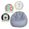 thumbnail image 5 of Majestic Home Goods Ikat dot Large Classic Bean Bag Chair, Multiple Colors, 5 of 5