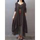 thumbnail image 2 of Vestido largo flojo ocasional de las nuevas mujeres de la manera Vestido largo sólido de Boho de Romacci Vestido, 2 of 7