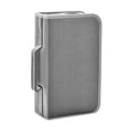 thumbnail image 3 of Estuche organizador para DVD, estuche para CD con capacidad para 128 unidades, resistente a arañazos, moderno, con asa, para álbumes, cartera, para Gris, 3 of 10