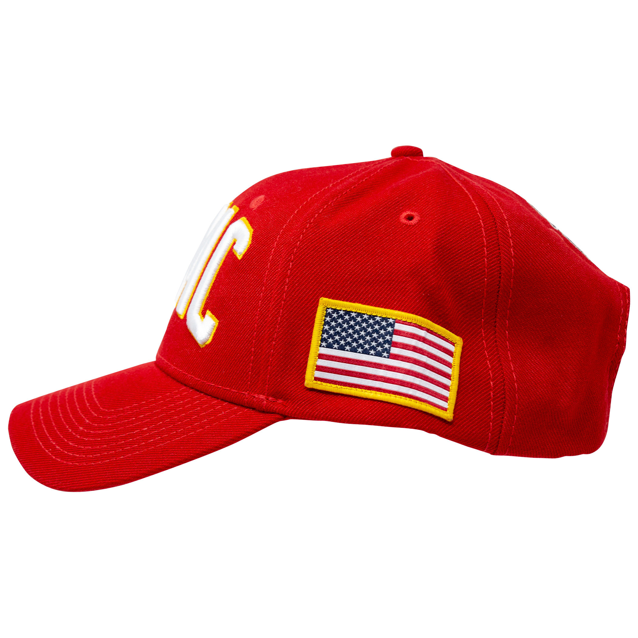 USMC Adjustable Red Snapback Hat - image 3 of 5
