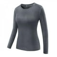 thumbnail image 1 of T-shirts de Yoga de Gym pour Femmes, Compression, Sport, Manches Longues, Course, Hauts, Vente Chaude, 1 of 6