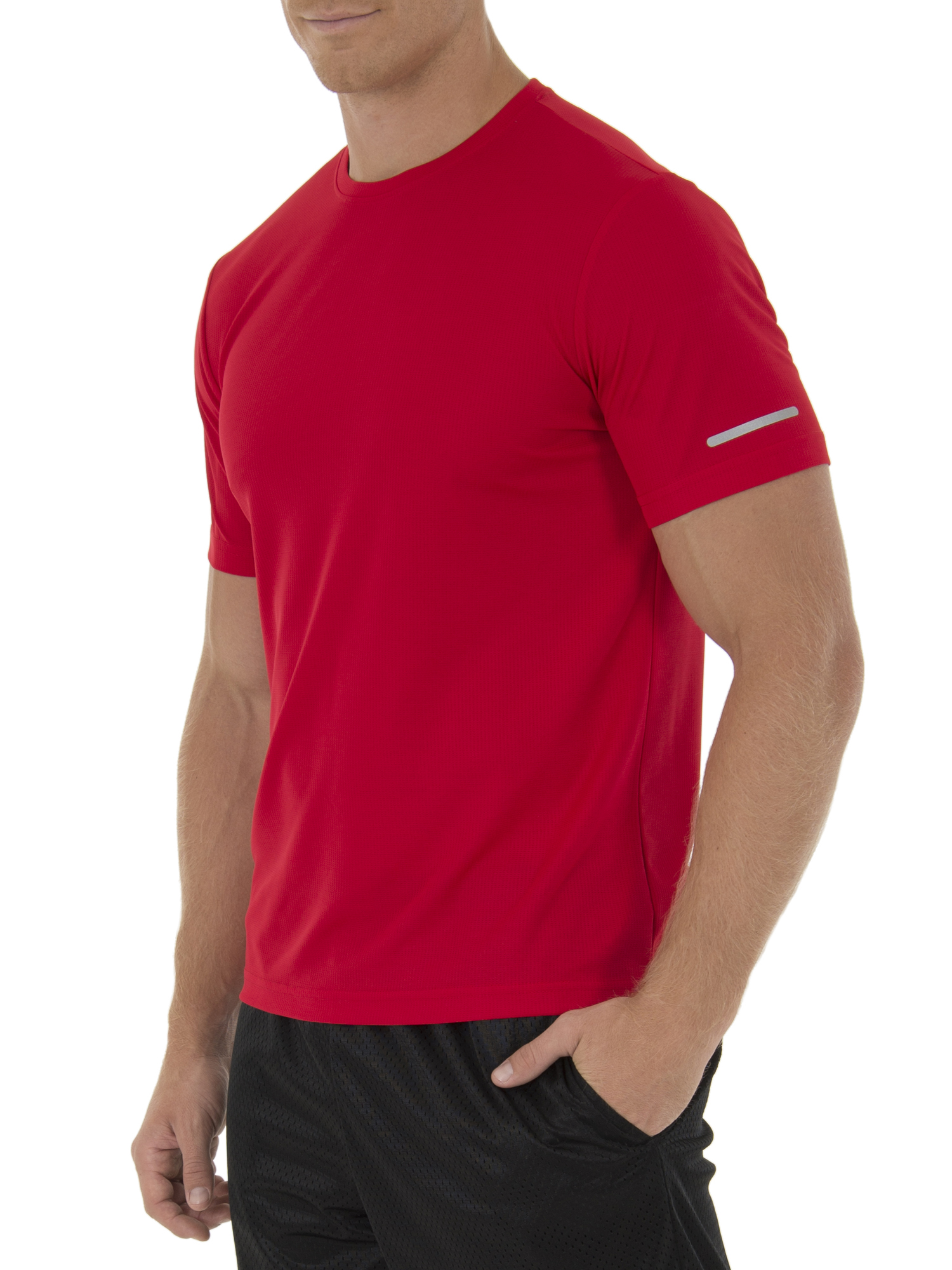 Athletic Works Men's and Big Men's Core Quick Dry Short Sleeve T-Shirt, up to Size 3XL