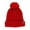 Red, variant on ClimaZer0  Sherpa Lined Knit Winter Beanie Pom Hat (Women)